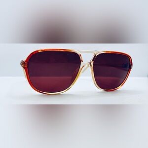 Utah-1 Brown Translucent Pilot Sunglasses Frames Only